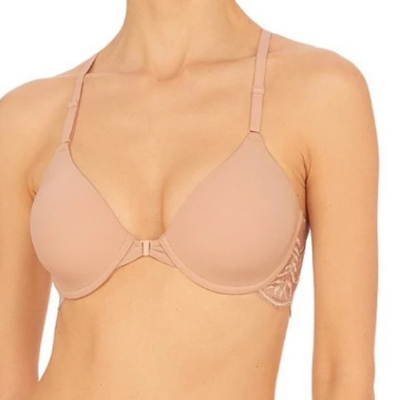 NEW NATORI Lush Front Closure Contour Racerback T-Shirt bra - Picture 4 of 8